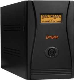 Фото 1/8 Exegate EP285519RUS ИБП ExeGate SpecialPro Smart LLB-2000.LCD. AVR.EURO.RJ.USB 2000VA/1200W, LCD, AVR, 4 евророзетки, RJ45/11, USB, Black