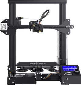 Фото 1/9 1001020166, 3D принтер Creality Ender-3, размер печати 220x220x250mm, FDM, PLA/PETG/TPU/ABS, USB/SD Card, 270W (