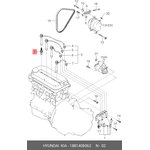 18814-08062, Свеча зажигания HYUNDAI Accent (99-),Sonata 5,Elantra KIA ...