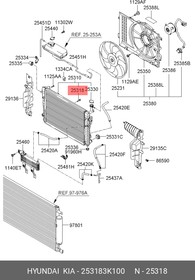 Фото 1/2 Пробка сливная радиатора KIA HYUNDAI/KIA 25318-3K100