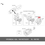 941907A301, Спидометры для легковых автомобилей торговой марки HYUNDAI код окп 4