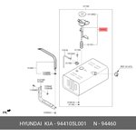944105L001 Датчик уровня топлива HYUNDAI HD65,78 дв.D4GA MOBIS KOREA
