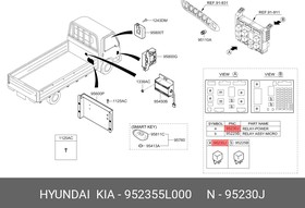 95235-5L000, Реле HYUNDAI HD65,78,120,160,17 0,260,270,450,500, Universe OE