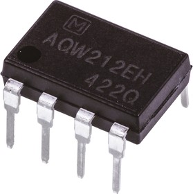 Фото 1/3 AQW212EH, Solid State Relays - PCB Mount 60v 500mA DIP Form A Norm-Open