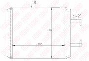 ПОАРОТ3701-01, Радиатор отопителя ЛИАЗ, НефАЗ и модификации