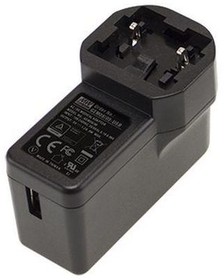 GEM06I05-USB, Medical Plug-In Power Supply with Interchangeable Adapter GEM 264V 6W - USB A Socket