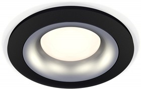 Фото 1/2 Ambrella Комплект встраиваемого светильника XC7622004 SBK/MCH черный песок/хром матовый MR16 GU5.3 (C7622, N7013)
