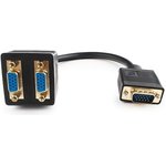 Разветвитель VGA Cablexpert CC-VGAX2-20CM, HD15M/2x15F ...
