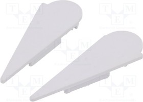 B8890022, Заглушка для профилей LED, серый, ABS, Назначение WALLE12