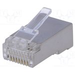 EMP881AR201, Вилка, RJ45, PIN: 8, экранированный, Контакты: фосфор-бронза