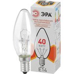 Лампочка ЭРА B36 40Вт Е14 / E14 230В свечка прозрачная цветная упаковка Б0039127
