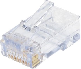 32-6198UL, Modular Connectors / Ethernet Connectors RJ45 8P8C Cat6 Rnd Sol/Str w/Load Bar
