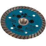 FHQ445, Алмазный диск 80мм М14 по керамике Turbo hot press (с фланцем под УШМ) ...