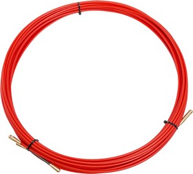 Фото 1/4 47-1015, Протяжка кабельная (мини УЗК в бухте), стеклопруток, d=3,5мм, 15м, красная
