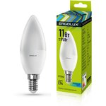 Лампа светодиодная Ergolux LED-C35-11W-E14-4K,Свеч