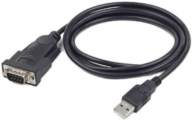 Фото 1/3 Gembird Конвертер USB- SERIAL UAS-DB9M-02 AM/DB9M, 1,5 м, PL2303TA, WinXP-Win8, черный, пакет