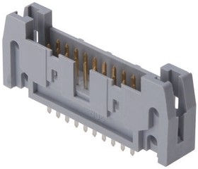 AWH 20G-0222-T, AWH Series Straight Through Hole PCB Header, 20 Contact(s), 2.54mm Pitch, 2 Row(s), Shrouded