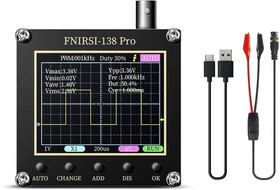 Фото 1/2 FNiRSi DSO138 PRO Ручной цифровой осциллограф 200кГц с экраном 2.4"