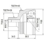 DCV803020, К-кт ШРУСа 514774, 301956, AUDI A4, A6, 1.8, 2.4, 2.6, 2.8 ...