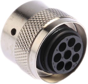 Фото 1/4 UTG6128SN, Circular Connector, 8 Contacts, Cable Mount, Socket, Female, IP65, UTG Series