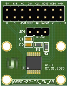 AS5047P-TS"EK"AB, Adapter Board Kit, AS5047P, Magnetic Position Sensor