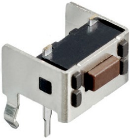 Фото 1/2 PHAP5-10VA2B2T2N3, Brown Tact Switch, SPST 50mA 5mm Through Hole