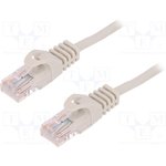 CP1042U, Коммутационный шнур U/UTP 5e многопров CCA ПВХ серый 1,5м 26AWG