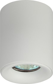Фото 1/5 OL1 GU10 WH Подсветка ЭРА накладной, GU10, D80*100мм, белый Б0041503