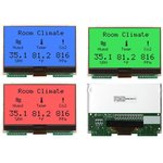 NHD-C12864A1Z- FS(RGB)-FBW-HT1, LCD Graphic Display Modules & Accessories COG ...