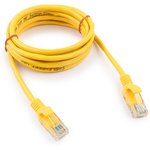 Патч-корд UTP Cablexpert PP10-2M/Y кат.5e, 2м, литой, (жёлтый)