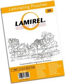 Пленка для ламинирования Fellowes 100мкм A4 (25шт) глянцевая 216x303мм Lamirel (LA-78801)