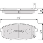 FPH20, Колодки тормозные HYUNDAI Creta (17-),i30 KIA Ceed (07-) передние (4шт.) FRIXA