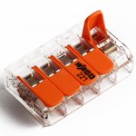 Wago Lever terminal is compact for 5- and copper(!) single/multi-wire ...