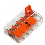 Wago Lever terminal is compact for 5- and copper(!) single/multi-wire ...