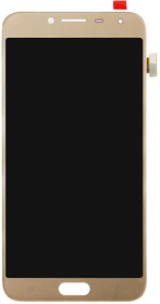 Фото 1/5 Дисплей для Samsung Galaxy J4 2018 SM-J400 в сборе с тачскрином OLED (золото)