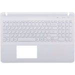 Клавиатура (топ-панель) для ноутбука Sony FIT 15 SVF15 белая с белым топкейсом и ...