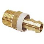 0134 62 17, Brass Male Pneumatic Quick Connect Coupling, R 3/8 Male 19mm Hose Barb
