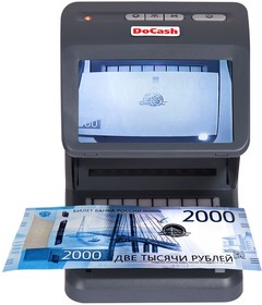 Фото 1/7 Детектор банкнот Docash Mini Combo просмотровый мультивалюта