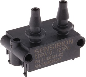 Фото 1/4 SDP610-125Pa, Pressure Sensor, -125Pa Min, 125Pa Max, I2C Output, Differential Reading