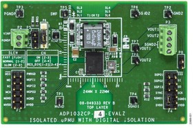 ADP1032CP-3-EVALZ, Evaluation Board, ADP1032ACPZ-3, Micropower Management Unit, Digital Isolator, 2 Channel