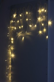 Фото 1/8 ENOB-2B ЭРА Гирлянда LED Бахрома 2м*1м теплый свет, 24V, IP44 Б0041907