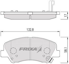 FPH27, Колодки тормозные HYUNDAI Solaris (11-) KIA Rio (11-) передние (4шт.) FRIXA
