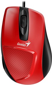 Фото 1/4 Мышь Genius Mouse DX-150X ( Cable, Optical, 1000 DPI, 3bts, USB ) Red