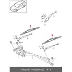 97062890100, Щеткистеклоочис тителя600600ммг ибридныекктPORS CHEPanamera970