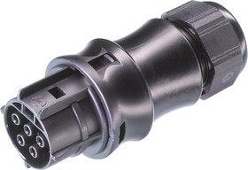 Фото 1/2 96.051.4053.1, RST20i5 Series Connector, 5-Pole, Female, 1-Way, Cable Mount, 20A, IP66, IP68, IP69