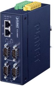 Фото 1/4 ICS-2400T, Serial Device Server, 100 Mbps, Serial Ports - 4, RS232 / RS422 / RS485
