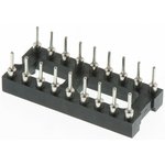 110-87-318-41-001101, 2.54mm Pitch Vertical 18 Way, Through Hole Turned Pin Open ...
