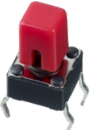 Red Tactile Switch Cap for PHAP5-30 Series, U5526