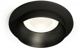 Фото 1/2 Ambrella Комплект встраиваемого светильника XC6513021 SBK/PBK черный песок/черный полированный MR16 GU5.3 (C6513, N6131)