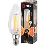 Лампочка светодиодная ЭРА F-LED F-LED B35-5W-827-E14 Е14 / Е14 5Вт филамент ...